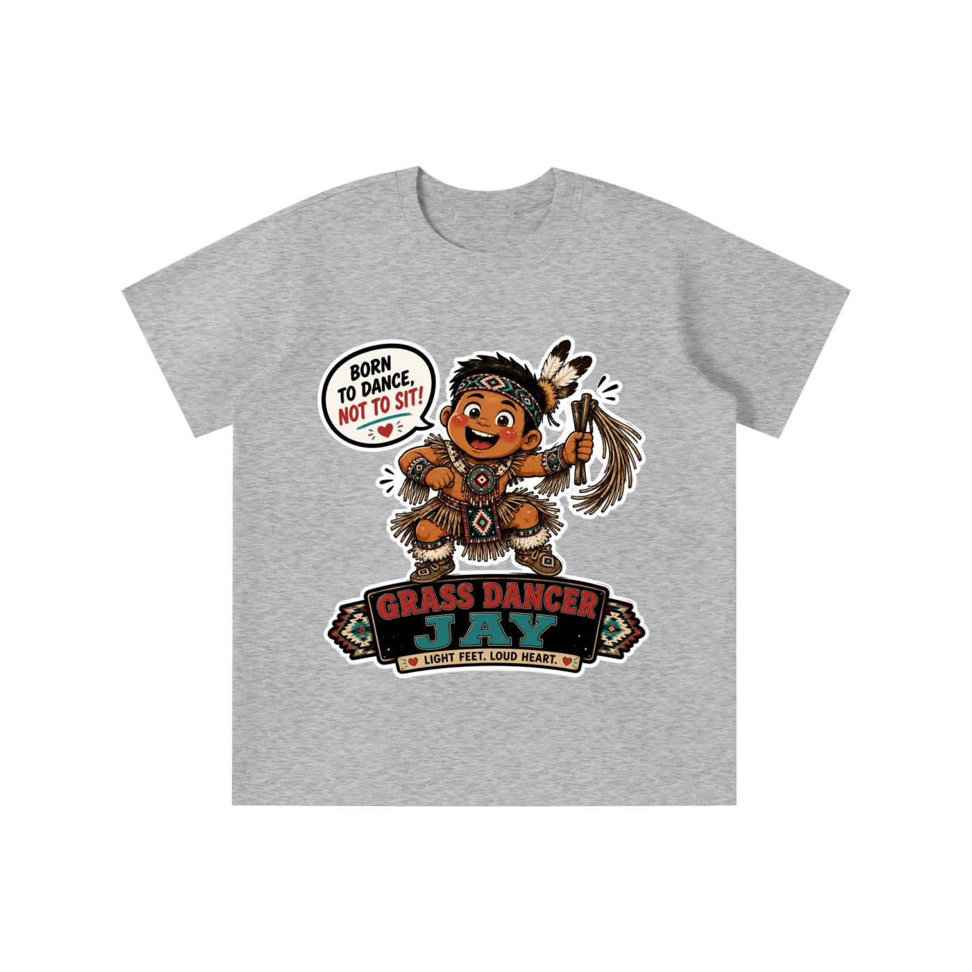 Grass Dancer Jay Sorona Quick-Dry Cooling Kids' T-shirt