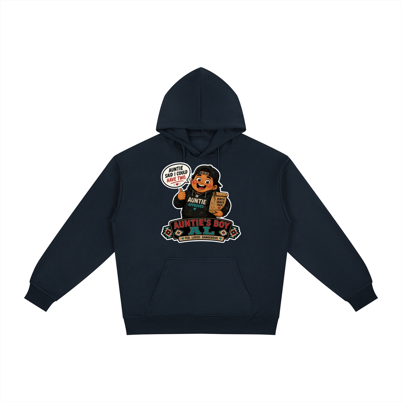 Aunties Boy Al Relaxed Fit Hoodie