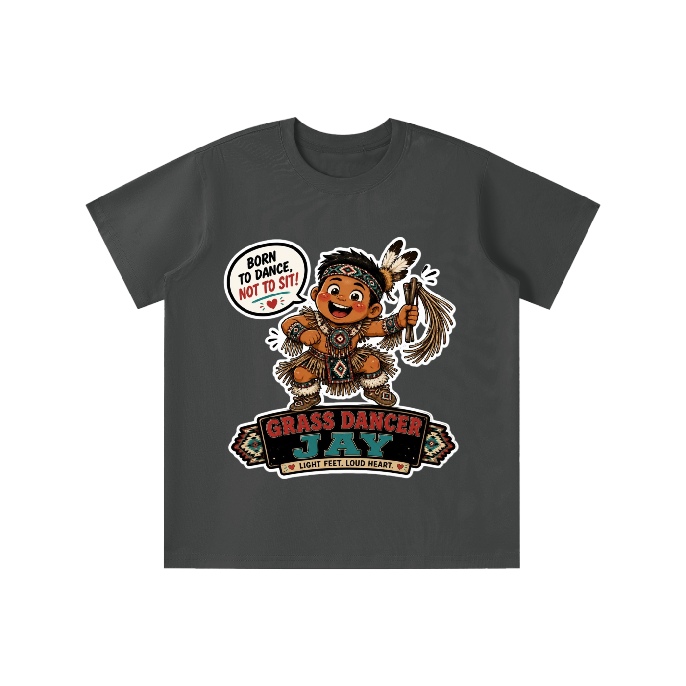 Grass Dancer Jay Sorona Quick-Dry Cooling Kids' T-shirt