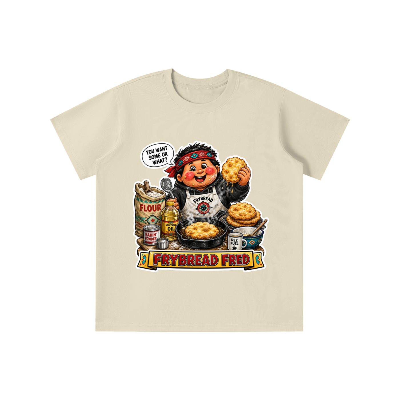 Frybread Fred Sorona Quick-Dry Cooling Kids' T-shirt