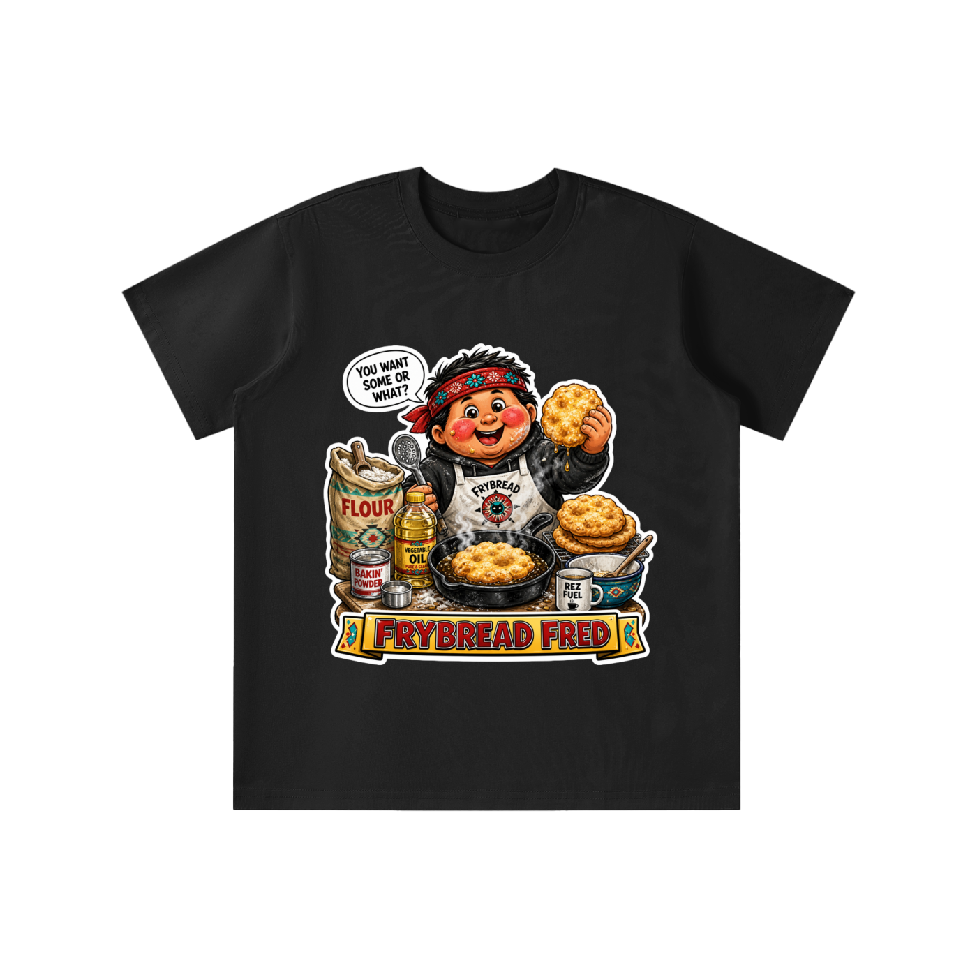 Frybread Fred Sorona Quick-Dry Cooling Kids' T-shirt